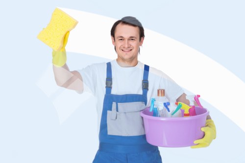 Busy local commercial premises in Edgware kept clean and presentable