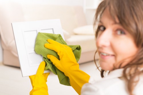 Detailed post-construction cleaning in an Edgware apartment