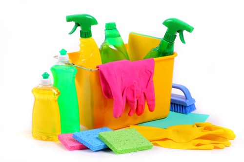 Local technician assessing a stubborn fabric stain for safe removal